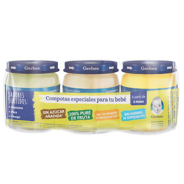 Compota Gerber Fruta Mixta X 3 Und
