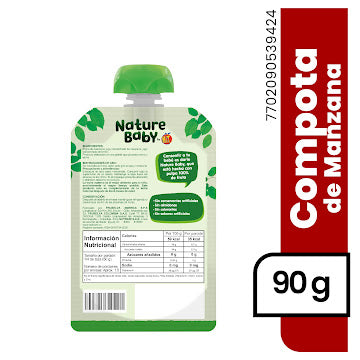 Compota Nature Baby Manzana X 90 Gr