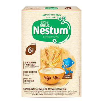 Cereal Infantil Nestum Trigo Miel Caja X 350 Gr