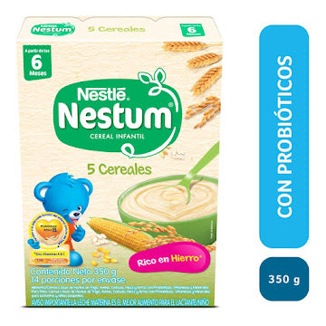 Cereal Infantil Nestum 5 Cereales Caja X 350 Gr