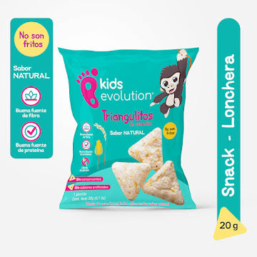 Snacks Cereales Kids Evolution Sabor Natural Paquete Fracción X 20 Gr