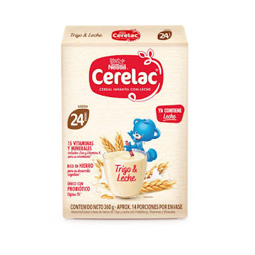 Cereal Infantil Cerelac Trigo Y Leche Caja X 360 Gr