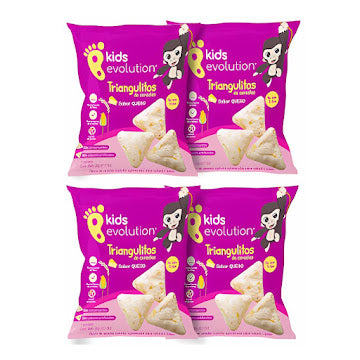Snacks Cereales Kids Evolution Sabor Queso Natural X 4 Paquetes