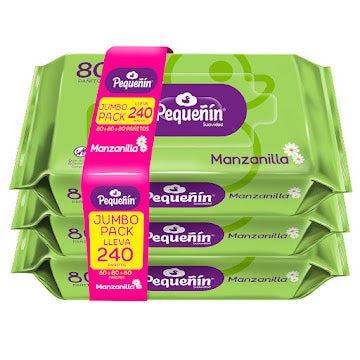 Toallitas Húmedas Pequeñin Manzanilla X 240 Und