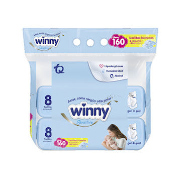 Toallitas Humedas Winny Recién Nacido X 160 Und