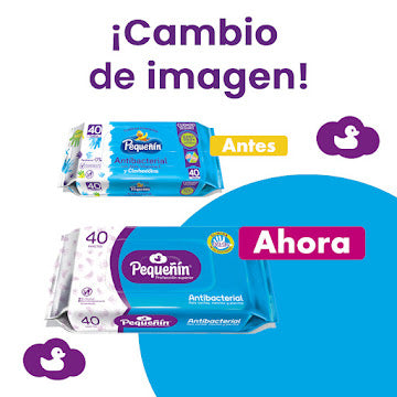 Toallitas Húmedas Pequeñín Antibacterial X 40 Und