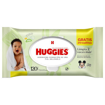 Toallitas Húmedas Huggies Limpieza Efectiva X 120 Und