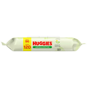 Toallitas Húmedas Huggies Limpieza Efectiva X 120 Und