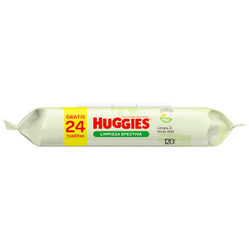 Toallitas Húmedas Huggies Limpieza Efectiva X 120 Und