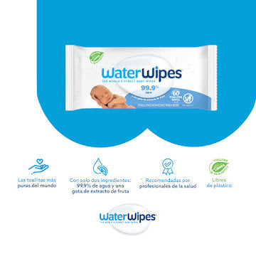 Toallitas Húmedas Para Bebés Waterwipes Pack X 60 Und