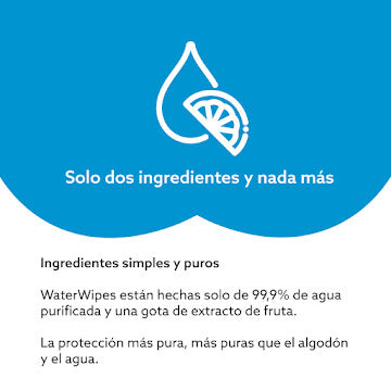 Toallitas Húmedas Para Bebés Waterwipes Pack X 60 Und