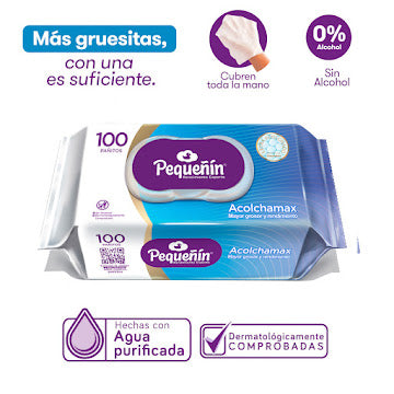 Pañitos Húmedos Pequeñin Acolchamax X 100 Und