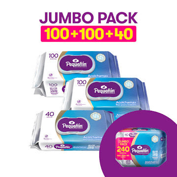 Toallitas Húmedas Pequeñin Acolchamax Jumbo Pack X 240 Und