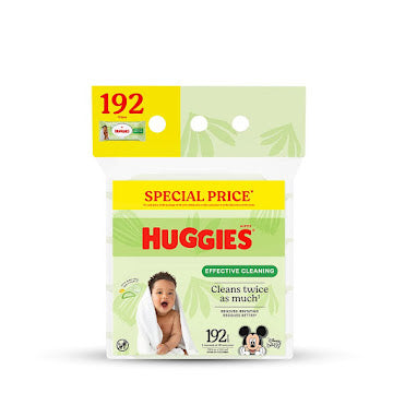 Toallas Húmedas Huggies Limpieza Efectiva Paquete X 192 Und