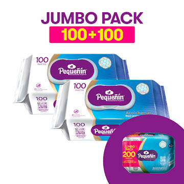 Toallitas Húmedas Pequeñín Acolchamax Jumbo Pack X 200 Und