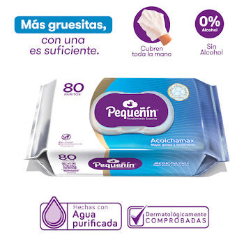 Toallitas Húmedas Pequeñín Acolchamax Paquete X 80 Und