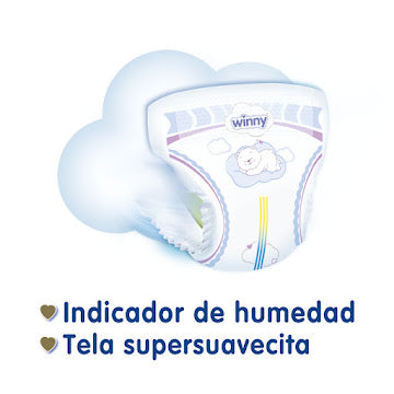 Pañales Winny Sensitive Etapa 0 Recién Nacido X 30 Und