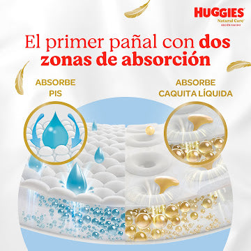 Pañal Huggies Natural Care Recién Nacido Paquete X 40 Und