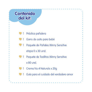 Kit Winny Sensitive Etapa 0 Recién Nacido X 3 Und