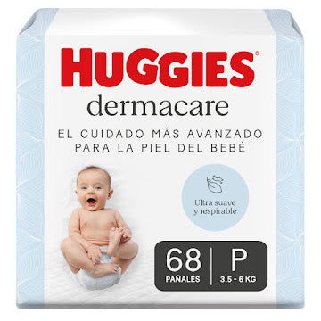 Pañales Huggies Dermacare 1/p Paquete X 68 Und