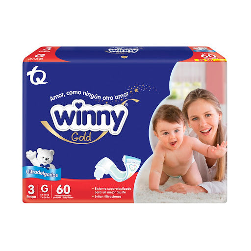Pañal Winny Gold Etapa 3 G Paquete X 30 Und