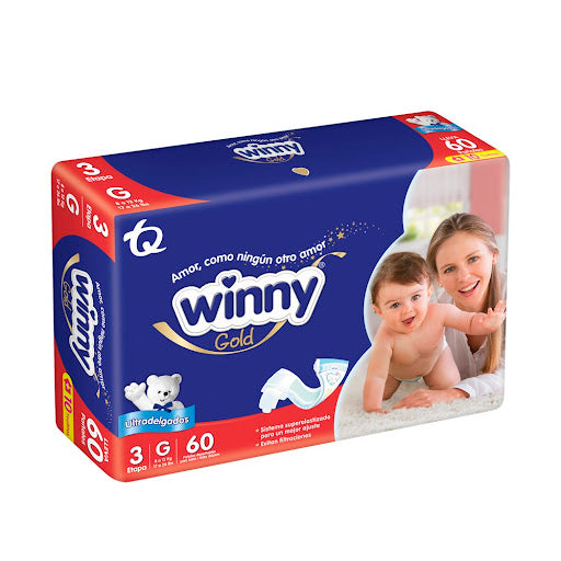 Pañal Winny Gold Etapa 3 G Paquete X 30 Und