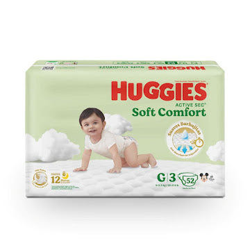 Pañales Huggies Active Sec Etapa 3G X 52 Und