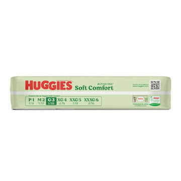 Pañales Huggies Active Sec Etapa 3G X 52 Und