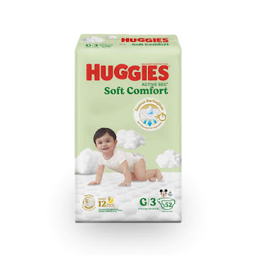 Pañales Huggies Active Sec Etapa 3G X 52 Und