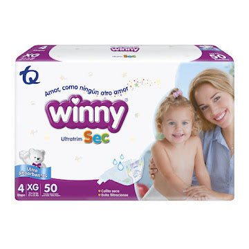 Pañales Winny Ultratrim Sec Etapa 4 Xg X 30 Und