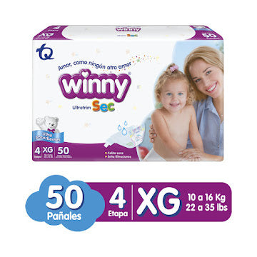 Pañales Winny Ultratrim Sec Etapa 4 Xg X 30 Und