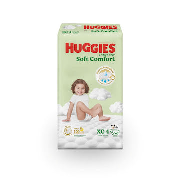 Pañales Huggies Active Sec Etapa 4 Xg  X 52 Und