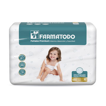 Pañal Farmatodo Premium Etapa 5 Xxg X 30 Und