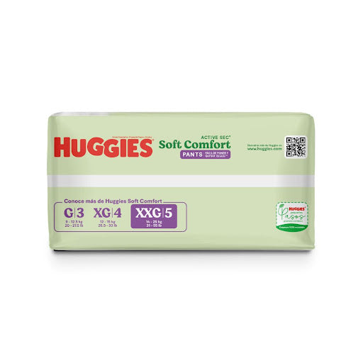 Pañales Pants Huggies Active Sec Etapa 5 Xxg X 24 Und