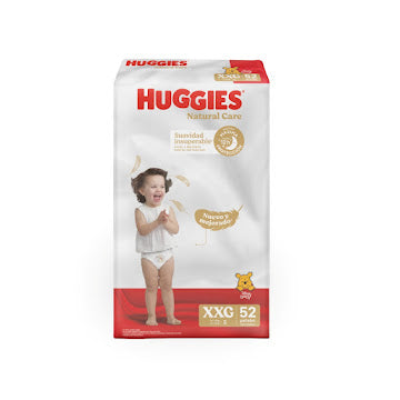 Pañales Huggies Natural Care Xxg Etapa 5 X 52 Und