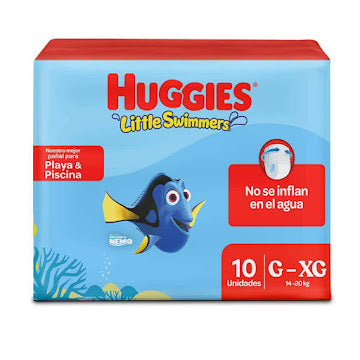 Pañales Huggies Little Swimmers Etapa G-xg Paquete X 10 Und