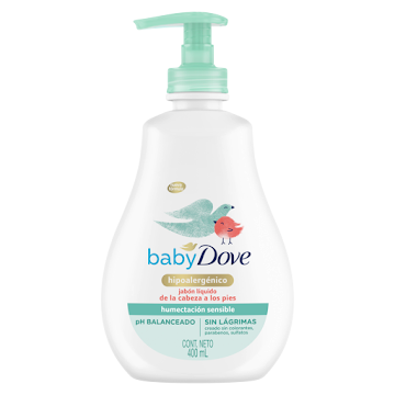 Jabón Dove Baby Líquido Corporal Humectación Sensible 400 ml