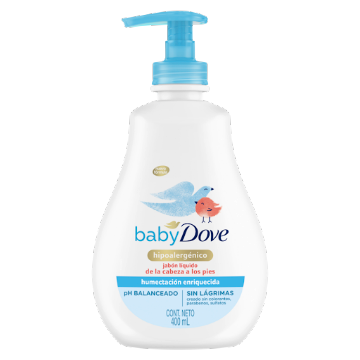 Jabón Dove Baby Líquido Corporal Humectación Enriquecida 400 ml
