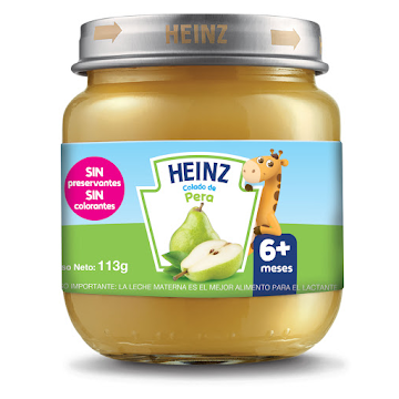 Compota Heinz Colado Pera X113g
