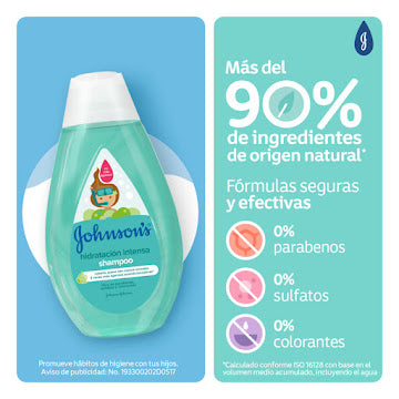 Shampoo Johnson Baby Hidratación Intensa X 400 Ml