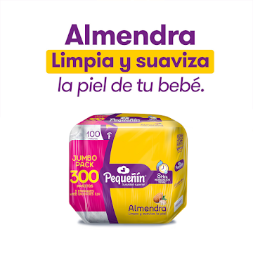 Toallitas Húmedas Pequeñín Almendra Jumbo Pack X 300 Und