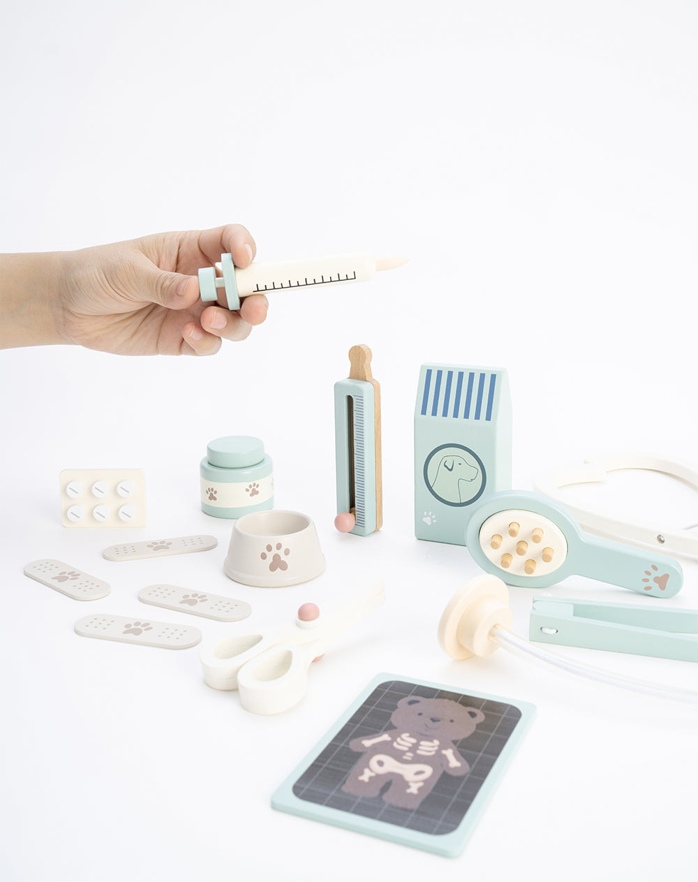 Juguete de Estimulación Set Veterinario Madera Unisex