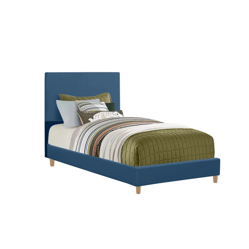 Base Cama con Espaldar Semidoble Infantil Nino 120x190x115 Azul