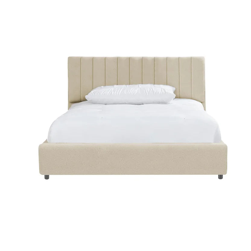 Cama Baul Infantil Sencilla + Colchon Pillow Taupe 100x190x120