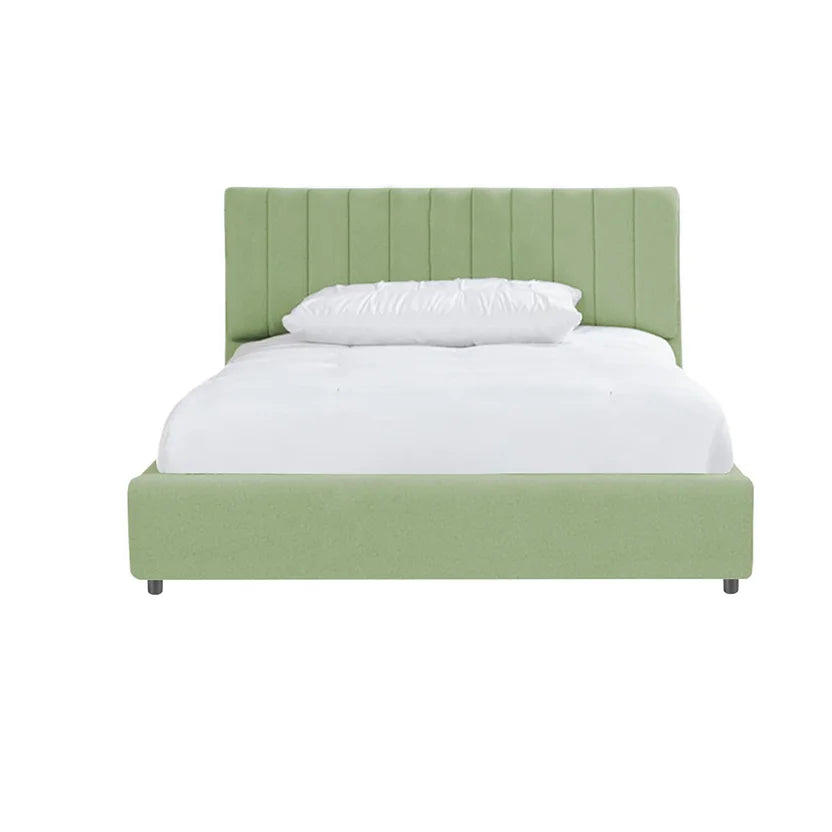Cama Baul Infantil Semi Doble + Colchon Pillow Verde 120x190x120
