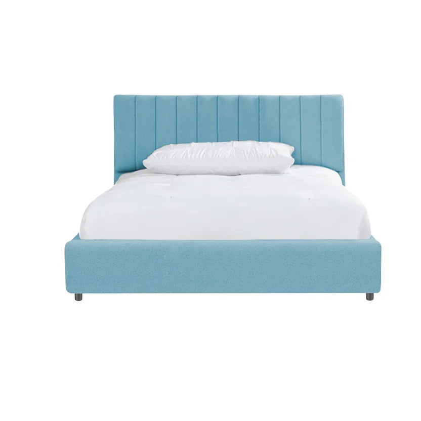 Cama Baul Infantil Doble 140x190x120 + Colchon Pillow Azul Claro