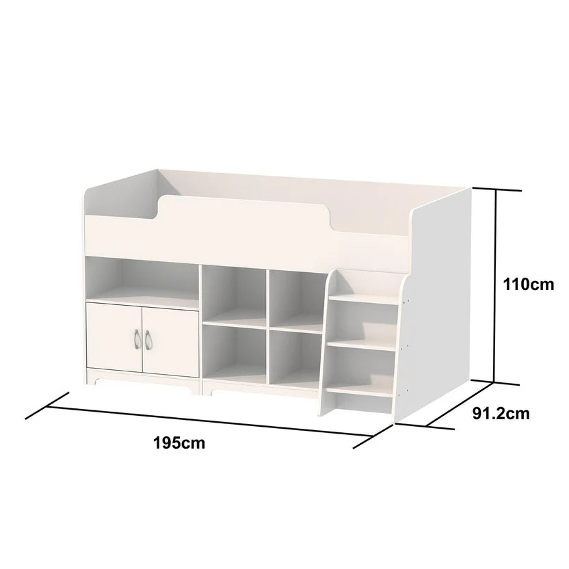 Camarote con Almacen Abajo 191,4x91,2 cm Blanco