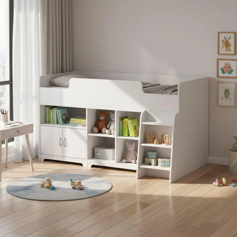 Camarote con Almacen Abajo 191,4x91,2 cm Blanco