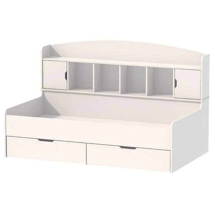 Camarote con 2 Cajones y Estante 191,4x91,2 cm Blanco