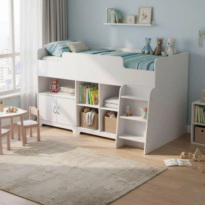 Camarote con Almacen Abajo 191,4x91,2 cm Blanco